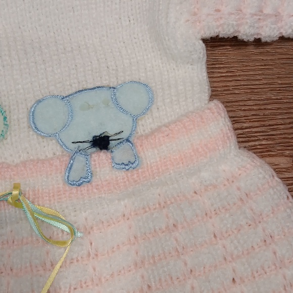 VINTAGE KNIT ONE PIECE INFANT outfit... #5843 - Picture 6 of 10